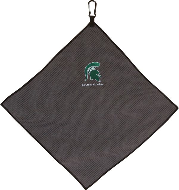 Michigan State University 15''X15'' Grey Microfiber Towel - ONLINE ONLY