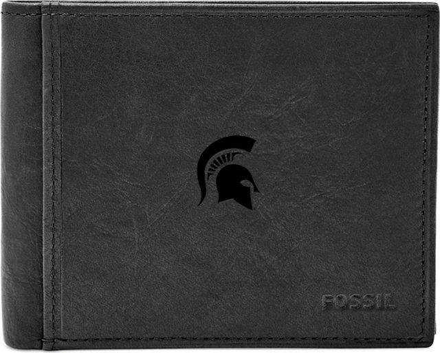 Fossil Leather Ingram RFID Bifold With Flip ID  - ONLINE ONLY