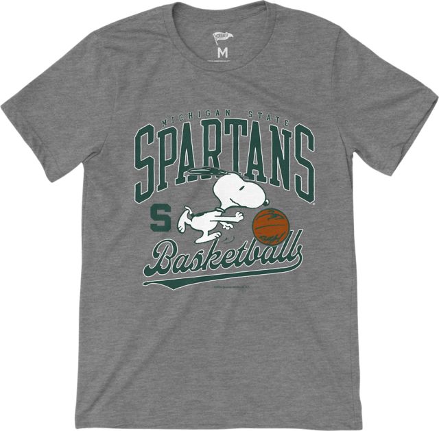 Michigan State University Basketball Peanuts Short Sleeve T-Shirt