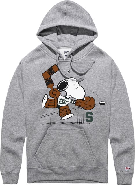 Michigan State University Peanuts Snoopy Goalie Hooded Sweatshirt