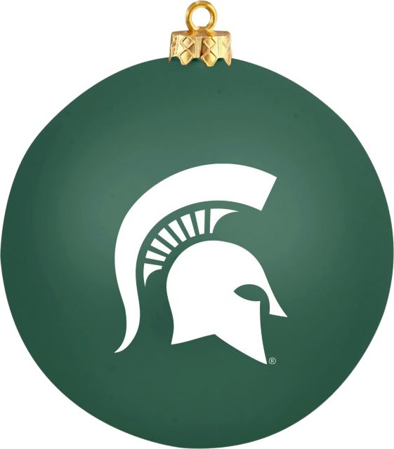 Michigan State University Spartans Round Shatterproof Ornament
