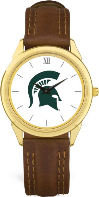 CSI Brownleather Wristwatch With  Colored Medallion - ONLINE ONLY