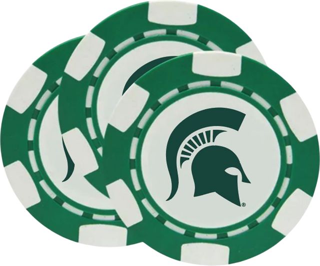 Michigan State University Chip Ball Marker 3 Pack