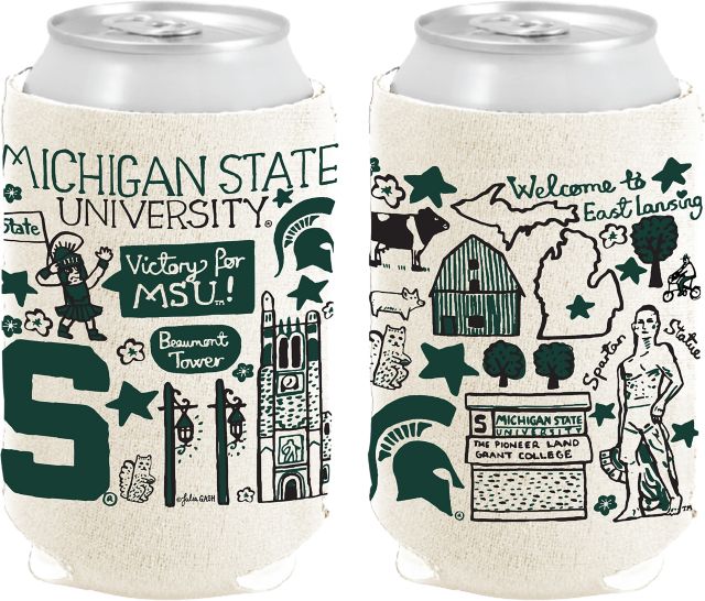 Michigan State University Julia Gash Can Coozie