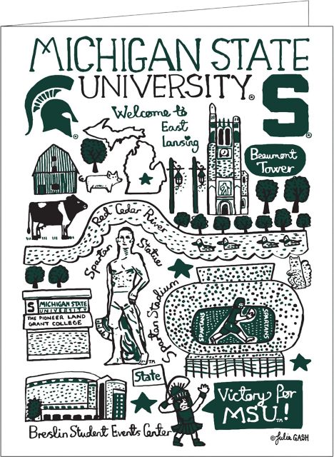 Michigan State University 10 Pack Notecards