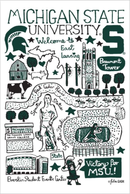 Michigan State University 12x18 Poster