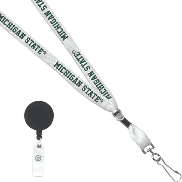 Michigan State University Card Clamp Lanyard