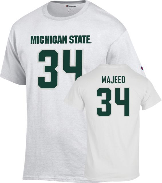 Michigan State Football T-Shirt - 34 - Majeed  - ONLINE ONLY