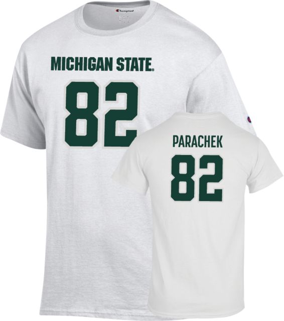 Michigan State Football T-Shirt Brennan Parachek - 82 - ONLINE ONLY