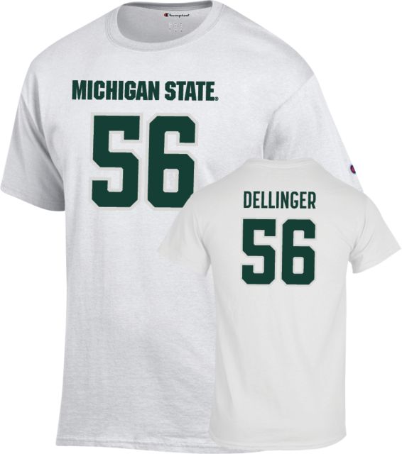 Michigan State Football T-Shirt Cole Dellinger - 56 - ONLINE ONLY