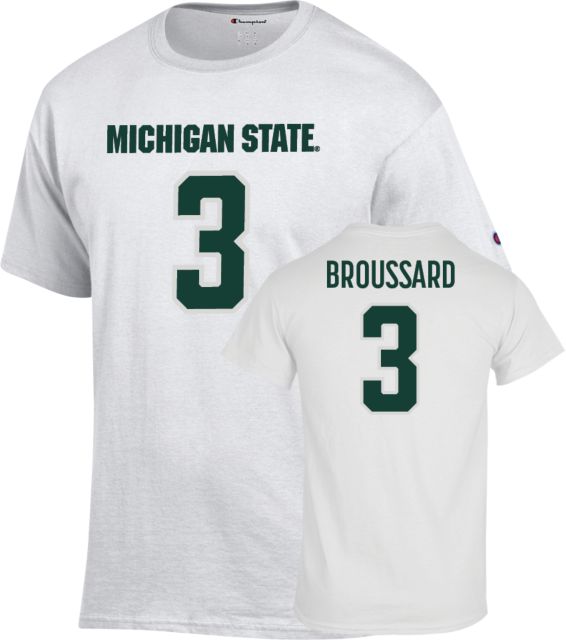 Michigan State Football T-Shirt - 3 - Broussard  - ONLINE ONLY