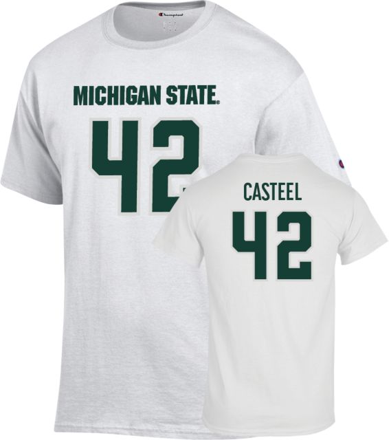 Michigan State Football T-Shirt - 42 - Casteel  - ONLINE ONLY
