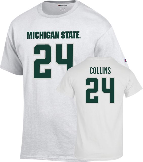 Michigan State Football T-Shirt - 24 - Collins  - ONLINE ONLY