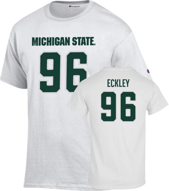 Michigan State Football T-Shirt - 96 - Eckley  - ONLINE ONLY
