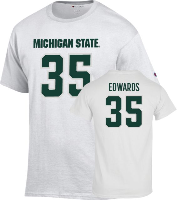 Michigan State Football T-Shirt - 35 - Edwards  - ONLINE ONLY