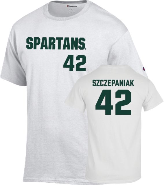 Michigan State Baseball T-Shirt Ryan Szczepaniak - 42 - ONLINE ONLY