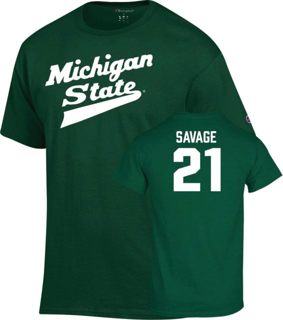Michigan State Hockey T-Shirt Red Savage - 21 - ONLINE ONLY