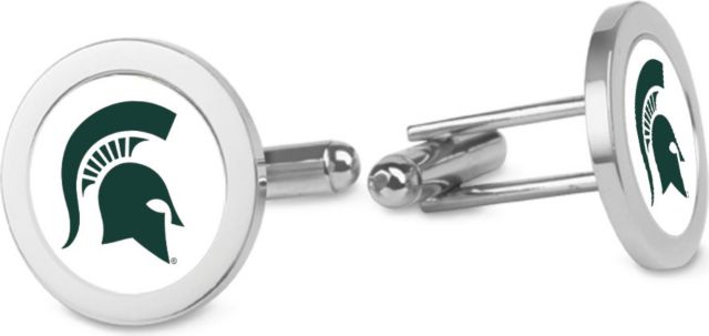 CSI Silver Cufflinks (Gift Boxed) With Colored Medallion - ONLINE ONLY