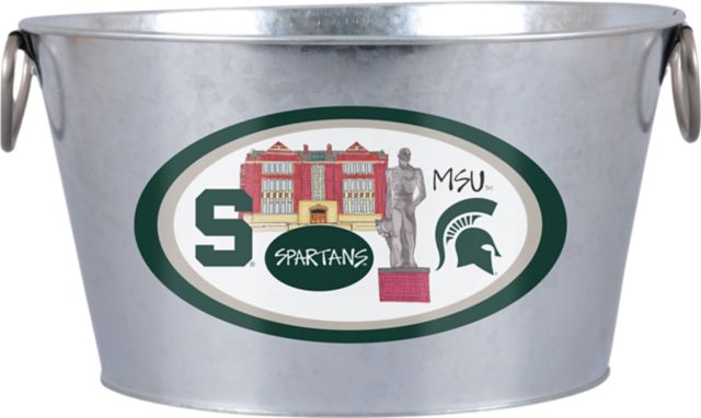 Michigan State University Metal Beverage Bucket