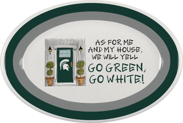 Michigan State University Large Oval Platter
