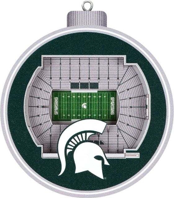 Michigan State University 3D Stadium View Ornament
