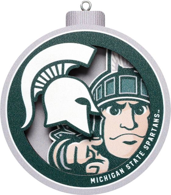 Michigan State University 3D Ornament