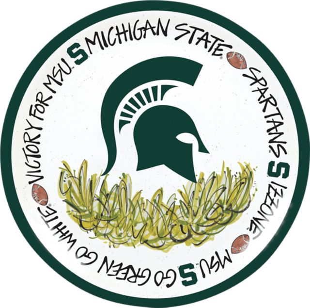 Michigan State University 4 Plate Set