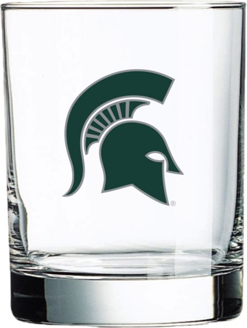 Michigan State University Spartans Double Old Fashioned 14 oz. Glass
