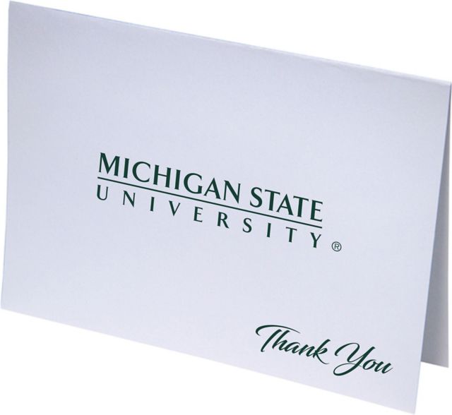 Michigan State University Thank You Notevards 10-Pack