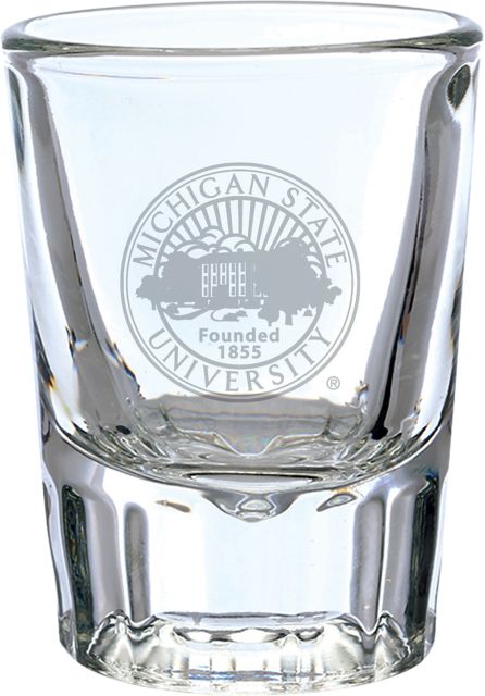 Michigan State University Collectors Glass