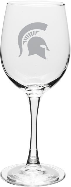 Michigan State University Spartans 12 oz. Wineglass