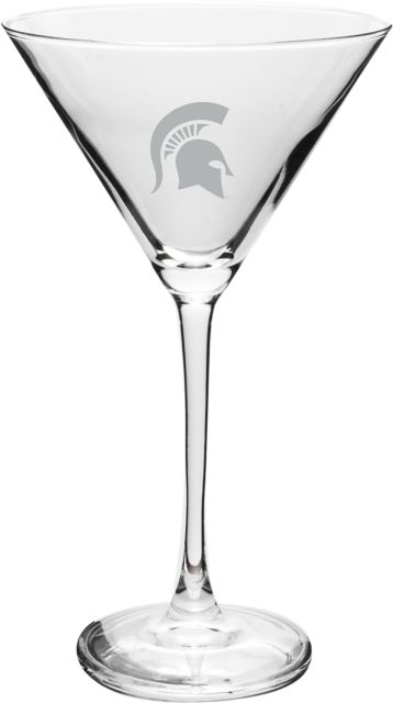 Michigan State University Spartans 10 oz. Martini Glass