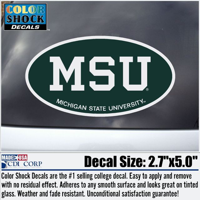 Michigan State University Oval Decal
