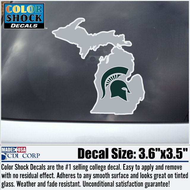 Michigan State University Spartans State Decal