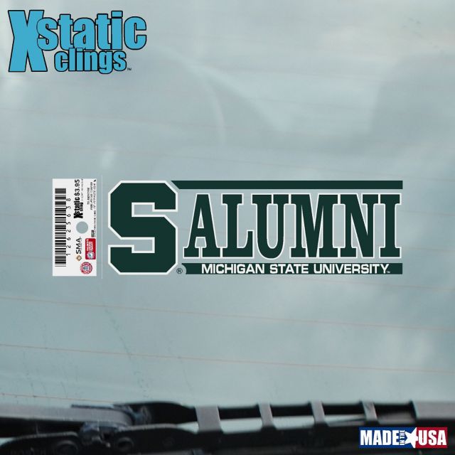 Michigan State University Alumni Cling Decal