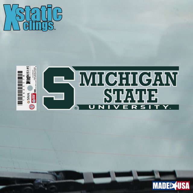 Michigan State University Cling Decal