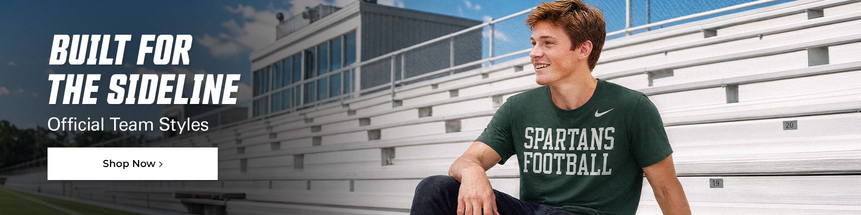 Built for the sideline. Official team styles