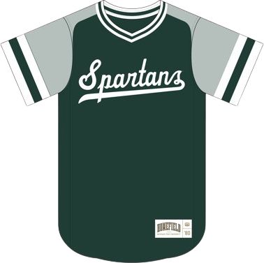 Michigan State University Vintage Inspired Baseball Pullover
