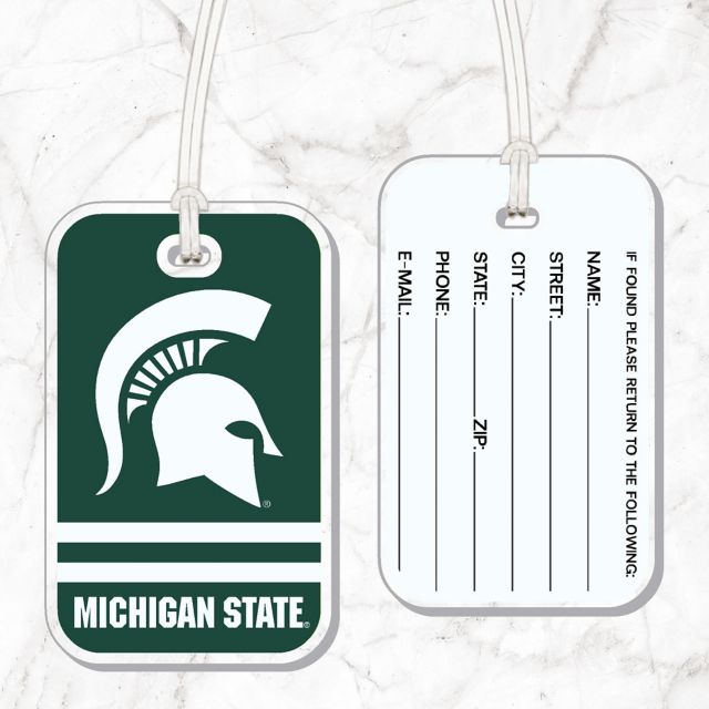 Michigan State University Spartans Bag Tag