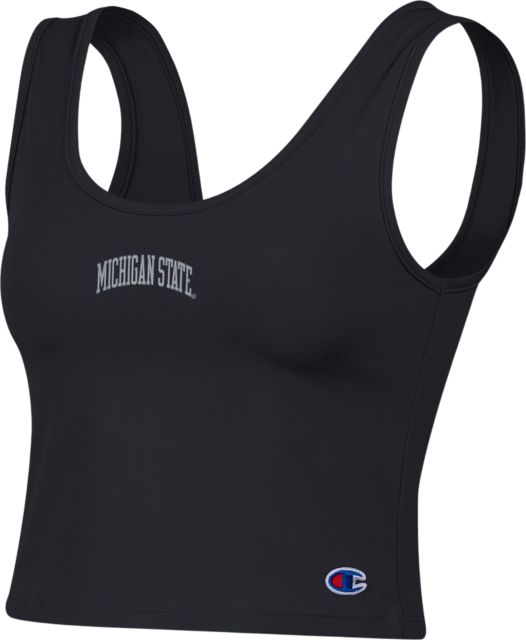 Michigan State University Women's Scoop Neck Crop Tank Top