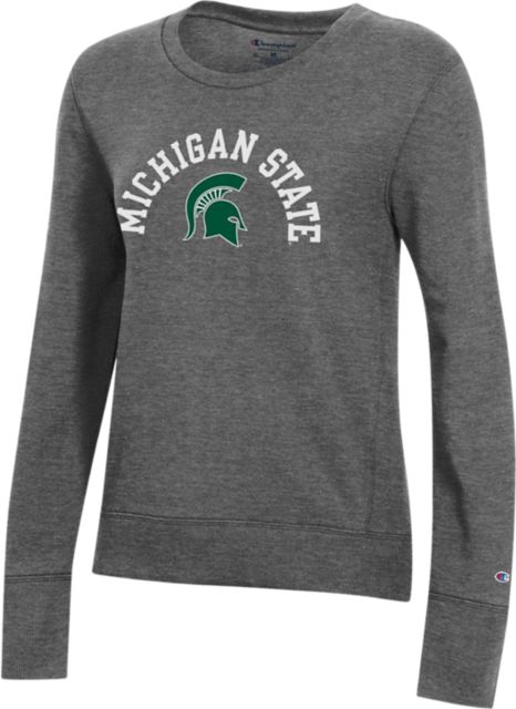 Gray Michigan State Crewneck Sweatshirt