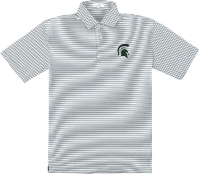 Michigan State University Performance Stripe Polo