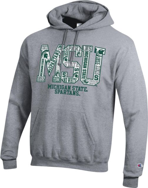Michigan State University Spartans Power Eco Hooded Sweatshirt