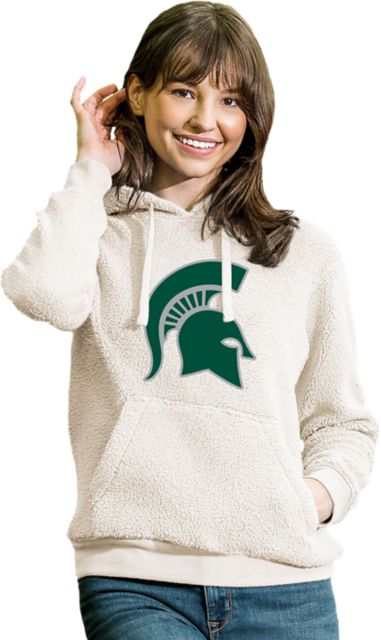 Michigan State University Spartans Women's Sherpa Hooded Sweatshirt