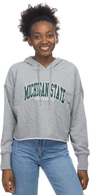 Michigan state hot sale cropped sweatshirt