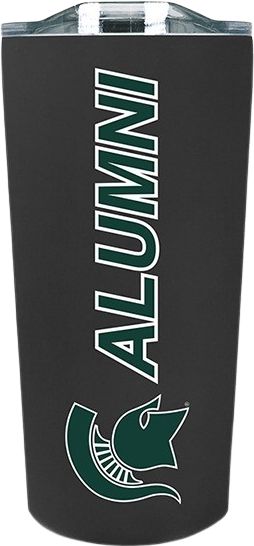 Alumni Hall Spartans, Michigan State 18 Oz Tumbler Gift Set, Alumni Hall