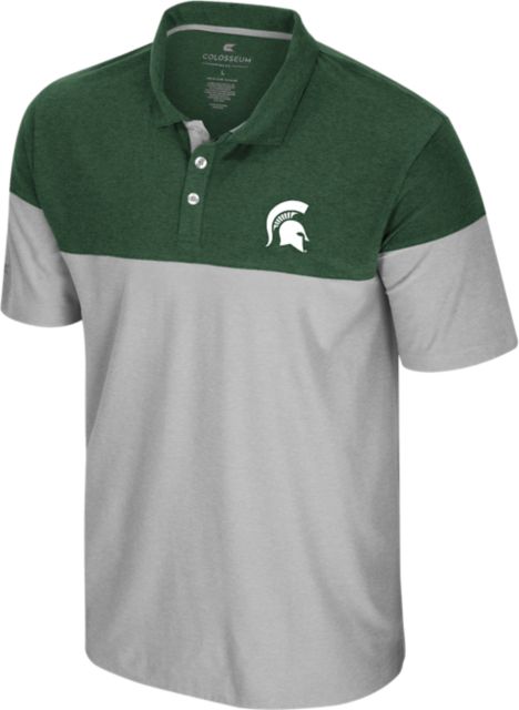 Michigan State University Spartans Colorblock Polo