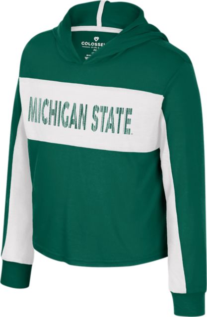 Michigan State University Youth Girls Long Sleeve Hood