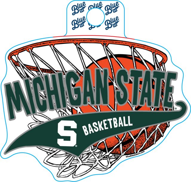 Michigan State University Spartans Basketball Sticker
