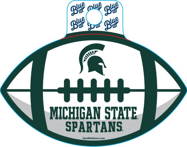 Michigan State University Fullsize Football Sticker